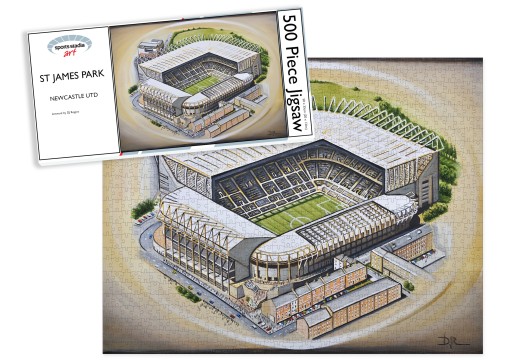 Newcastle United FC St James Park Stadium Fine Art Jigsaw Puzzle 